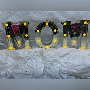 Light up initial ornament